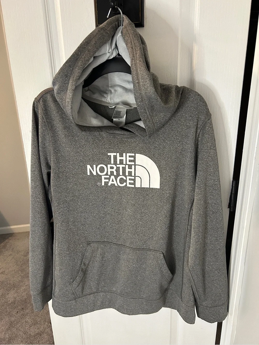 The North Face Hoodie Grey Big Logo XL